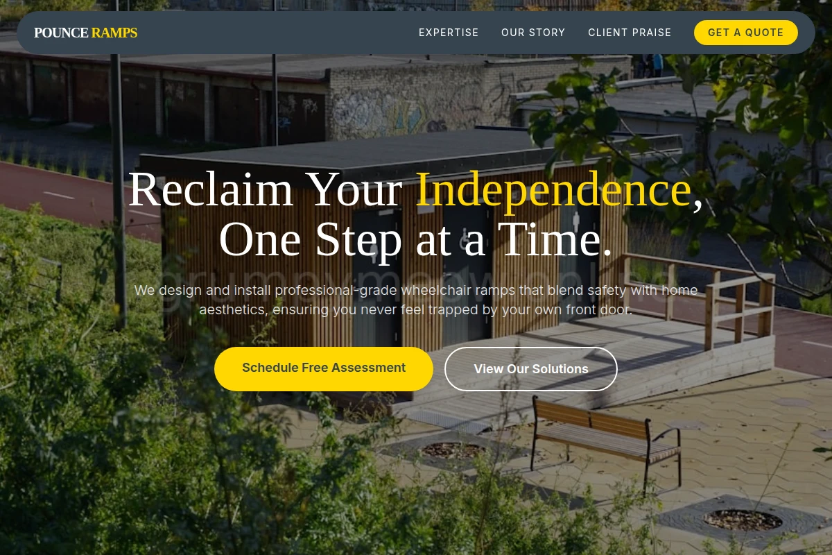 Pounce Wheelchair Ramp